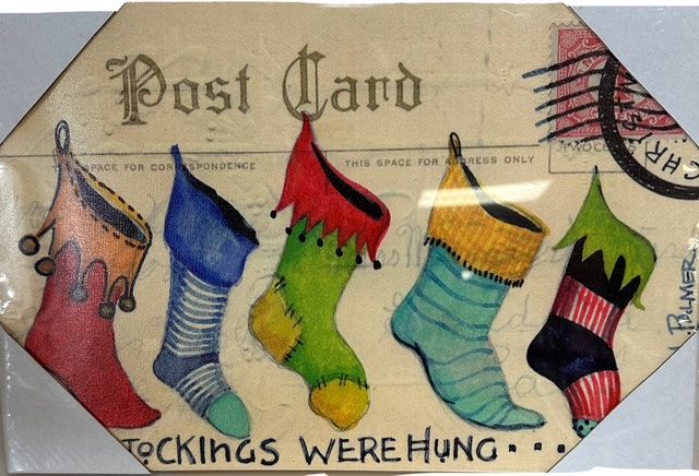 Picture of Vintage Post Card w Stockings