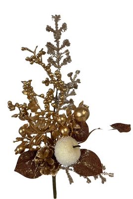 Mini leaf pinecone pickgoldn brown