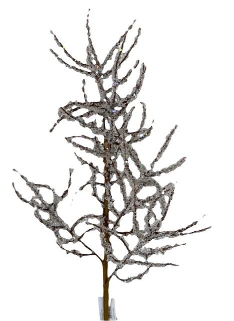 Iced Twig Spray 21&quot;