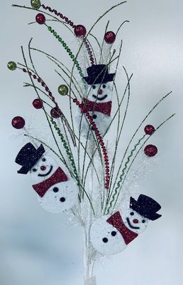 Snowman Sequin Spray