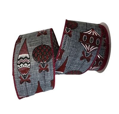 Ornament Rib X40 10yds Gr,Rd Wt