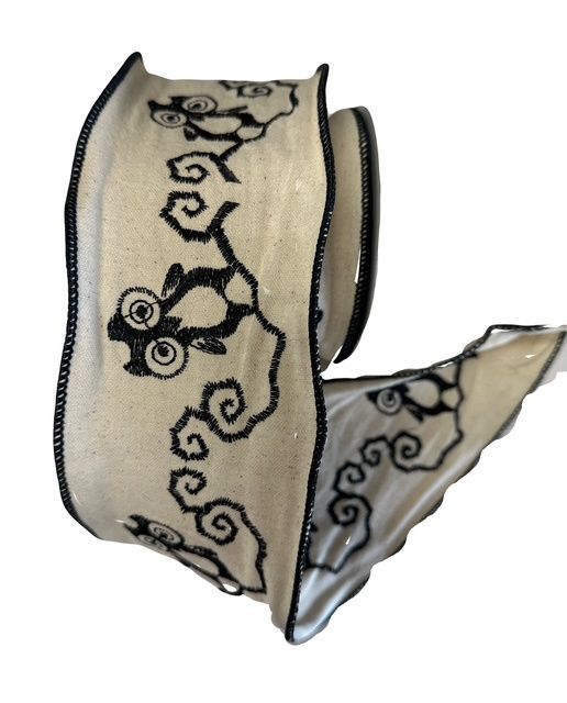 Canvas Owl Ribbon  4&quot;X10YDS