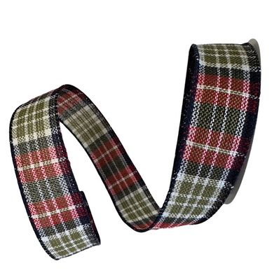 Red Navy Wt Gr Plaid 1.5x10Yds
