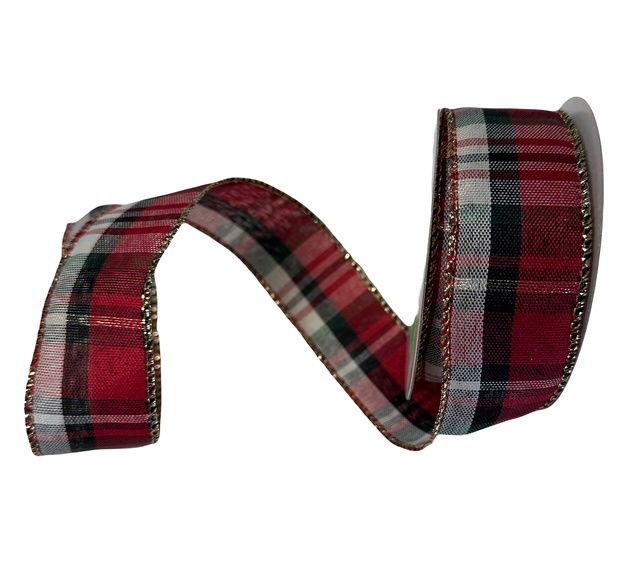Plaid w Gold Trim #09 10yds