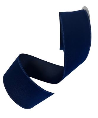Cobalt Blue Velvet Ribbon 2.5x10Yds
