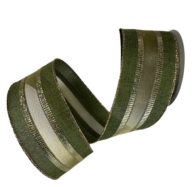 Moss Linen Gold Firefly 2.5&quot; x 10Yards