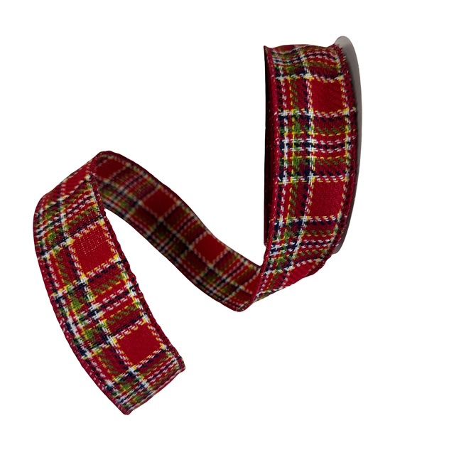 Red Navy Gr Plaid 1.5x10Yds