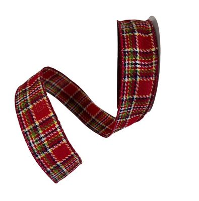 Red Navy Gr Plaid 1.5x10Yds