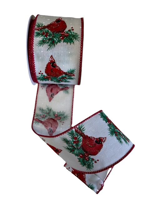 White w Red Cardinals 2.5x10Yds