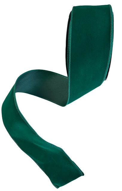 Emerald Green Velvet Ribbon 2.5&quot;x10Yds