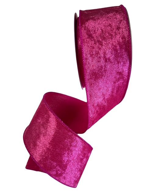 Fuchsia Lush Velvet Ribbon 2.5&quot; x 10Yds