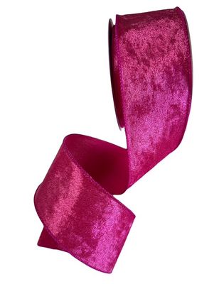 Fuchsia Lush Velvet Ribbon 2.5" x 10Yds