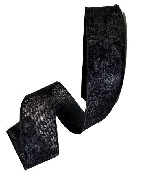 Black Lush Velvet Ribbon 1.5&quot; x 10Yds