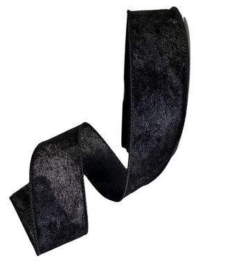 Black Lush Velvet Ribbon 1.5" x 10Yds