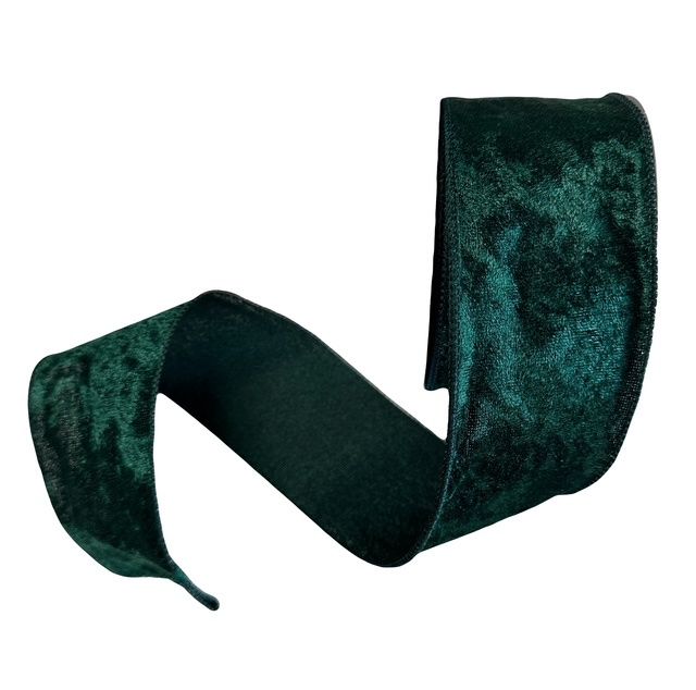 Hunter Green Lush Velvet Ribbon 2.5&quot;x10Yards