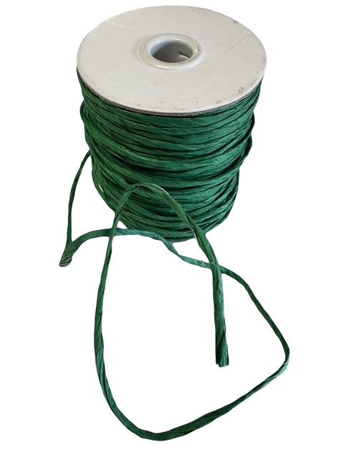 Wired Raffia 1/8&quot; X 100YDS in Emerald