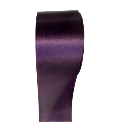 Satin Acetate Ribbon 2 1/2" by 50 Yds Aubergine