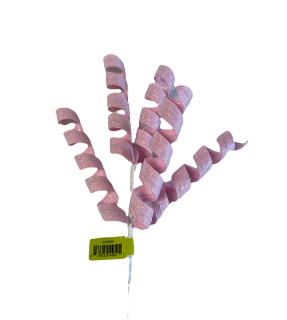 Pink Pearlescent Pastel Curly Pik