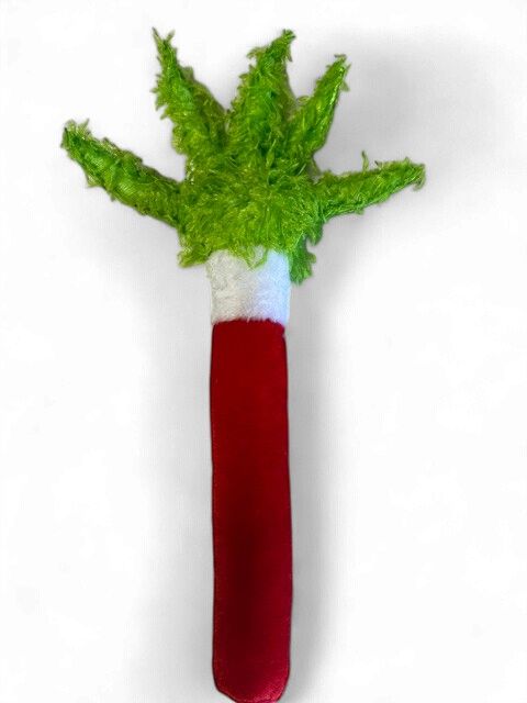 Grinch Hand Spray lime green red and white