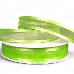 Sheer Satin Lime-5/8" 25YDS