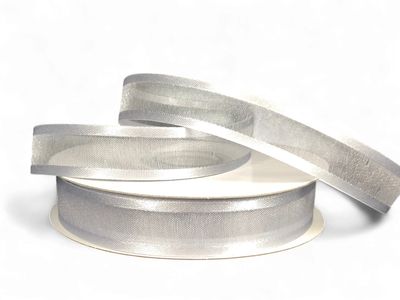 Sheer Satin -Silver 5/8" 25YDS