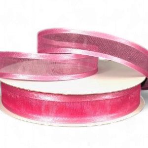 Sheer Satin-Hot Pink 5/8" 25YDS