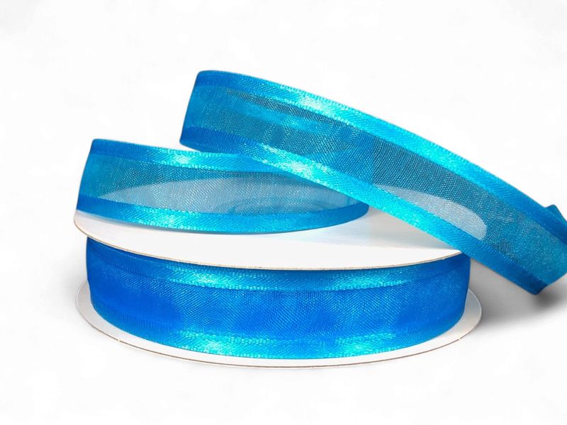 Sheer Satin-Turquoise 5/8" 25YDS