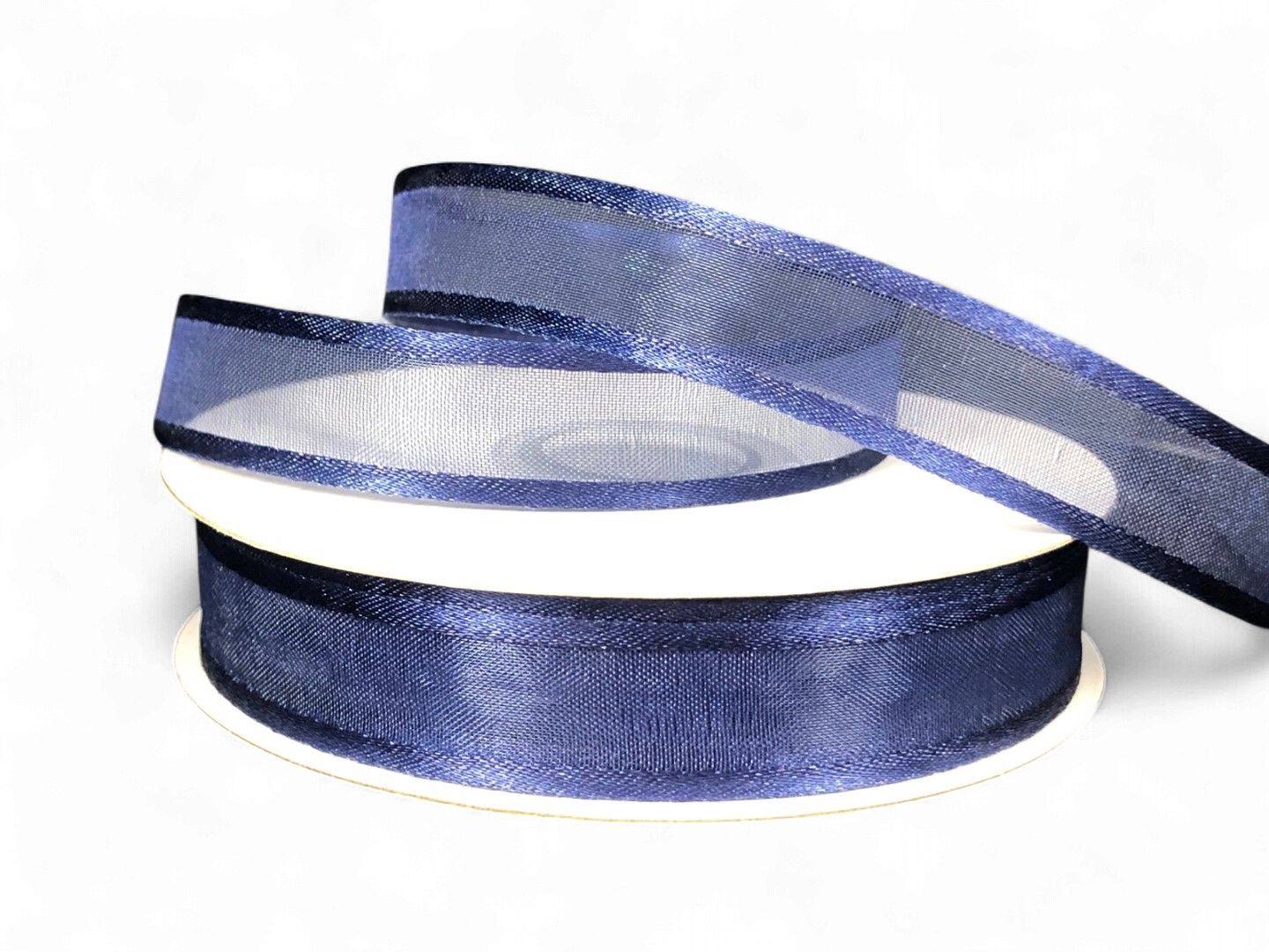 Sheer Satin- Navy 5/8" 25YDS