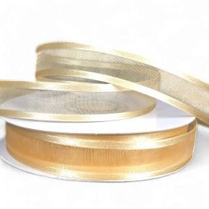 Sheer Satin -Lt Gold 5/8" 25YDS