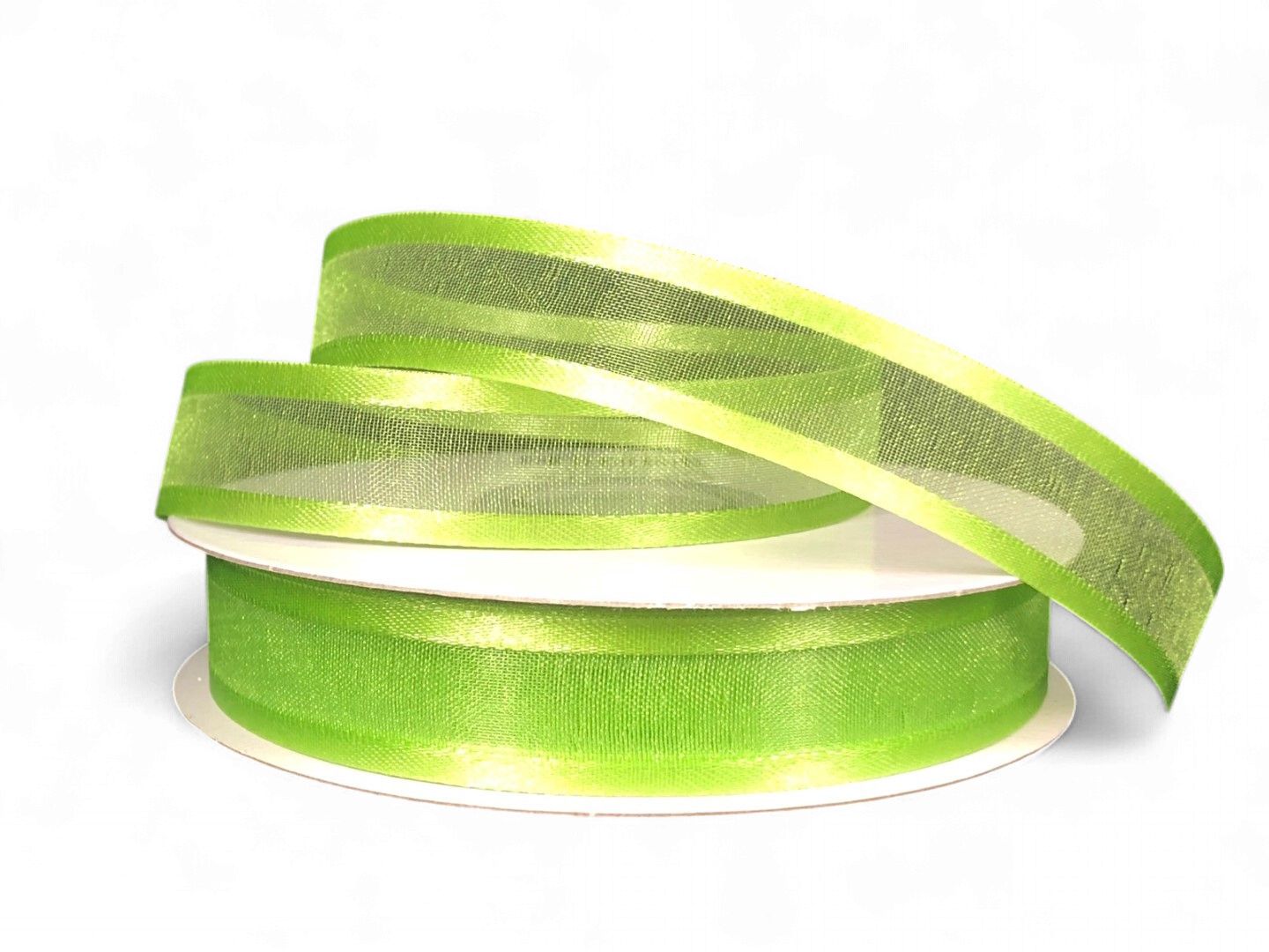 Sheer Satin-Kiwi 5/8" 25YDS