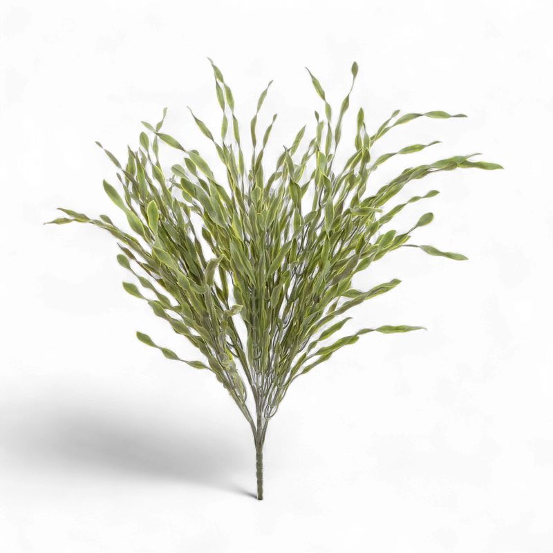 Spiral Grass Bush 21" Green