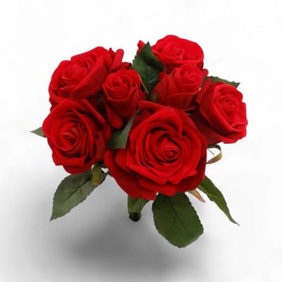 10" Red Velvet Rose Bundle
