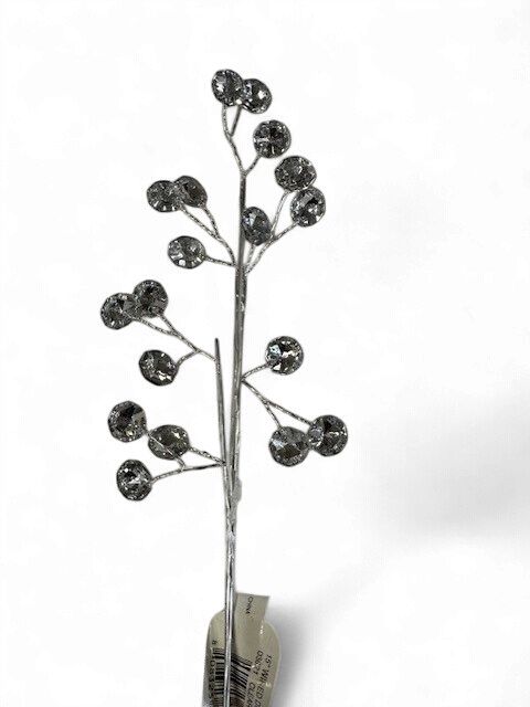 15" Wired Diamond Spray Clear