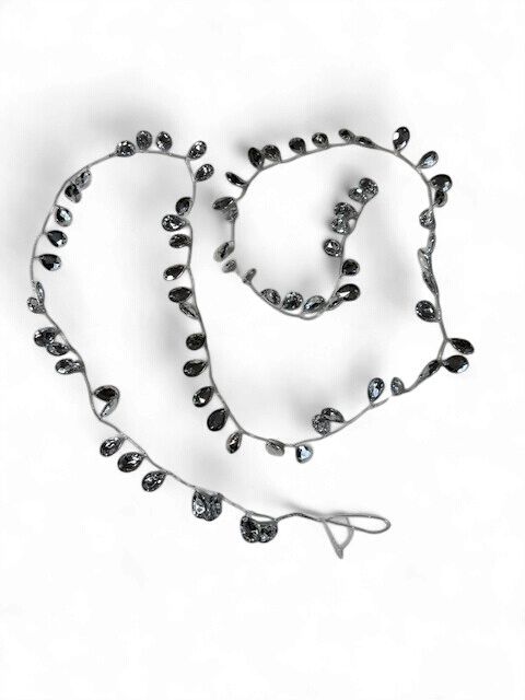 Oval Crystal Garland 60" Clear