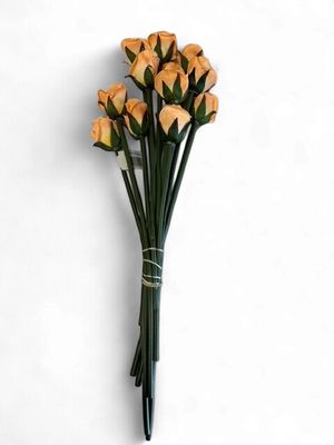 Rose Bud Bouquet in Peach