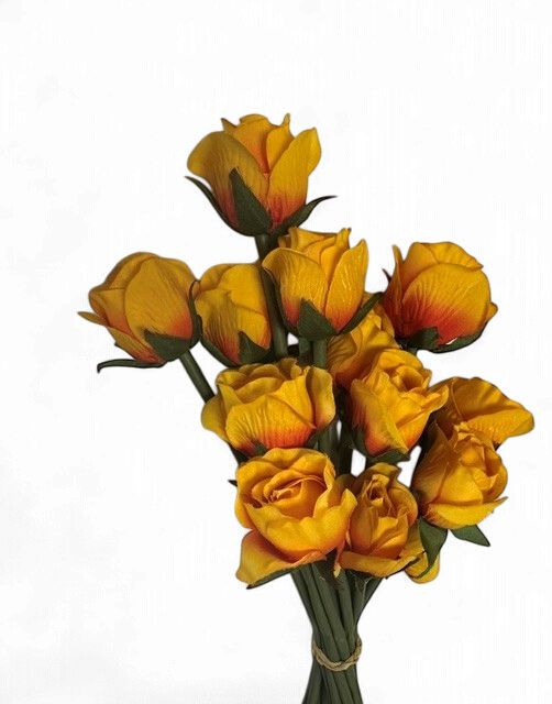 Rose bud bouquet in Orange