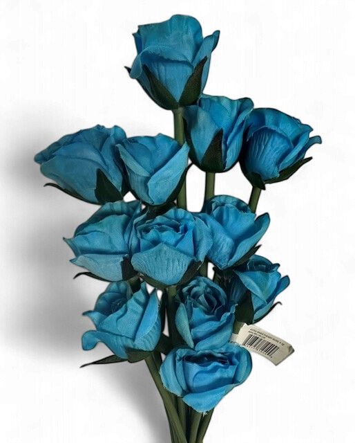 Rose Bud Bouquet in Malibu Blue