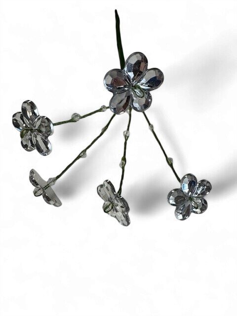 Crystal Daisy Spray x5 Grn
