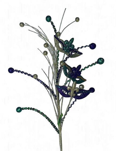 Mardi Gras Spray in Purple Gold and Green