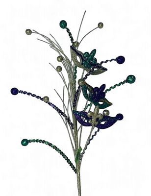 Mardi Gras Spray in Purple Gold and Green