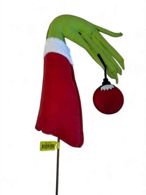 Grinch Hand Ornament  Pick in  RWG