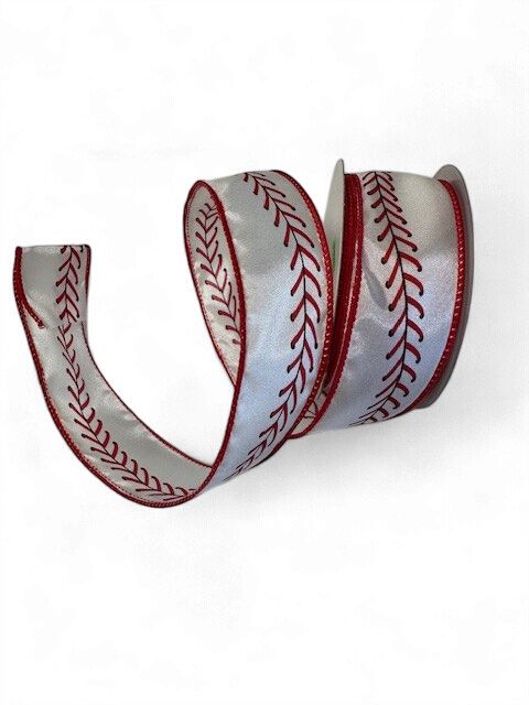 Baseball Stitching Ribbon 1.5"x10Yds
