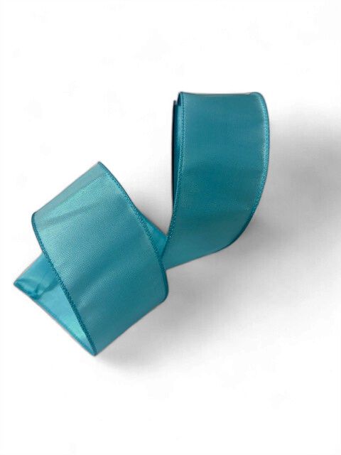 Aqua Iridescent  Ribbon 2.5x10Yds