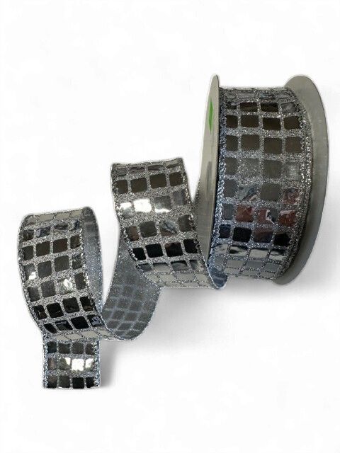 Silver Discoball Sequins 1.5" x 10yds