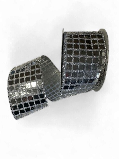 Silver DiscoBall Sequins 2.5"x10 Yds
