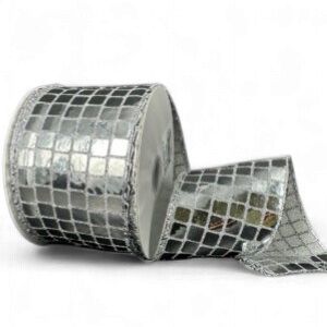 Silver DiscoBall Sequins 2.5"x10 Yds