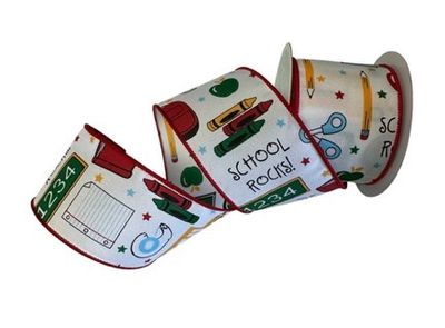 School Rocks Ribbon 2.5x10Yds