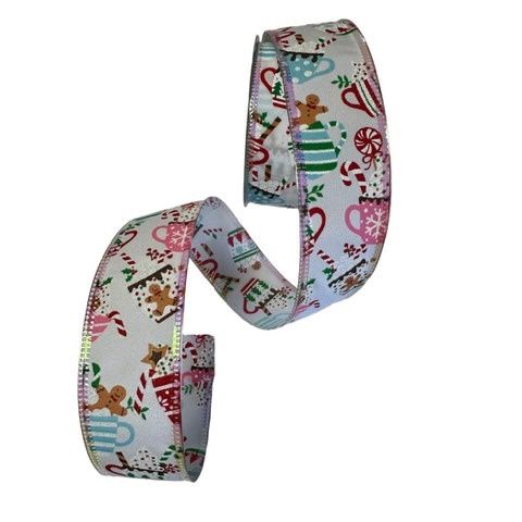 White Satin Hot Chocolate Treats 1.5" x 10 Yards