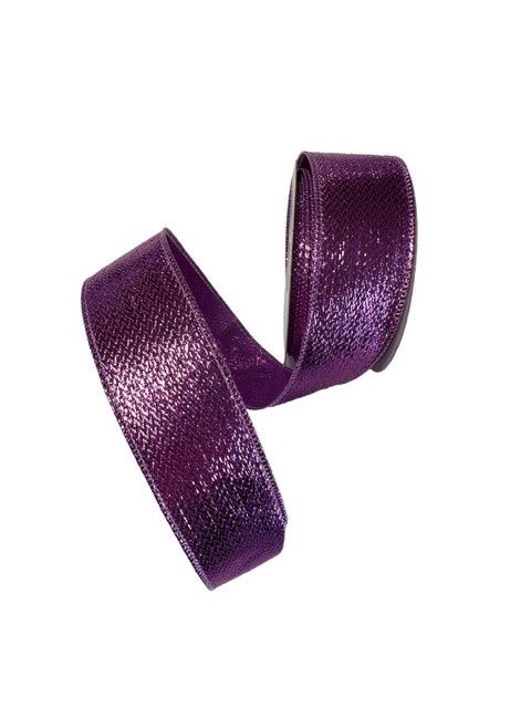 Pink shiny ribbon is 2.5" wide has wired edges and great quality