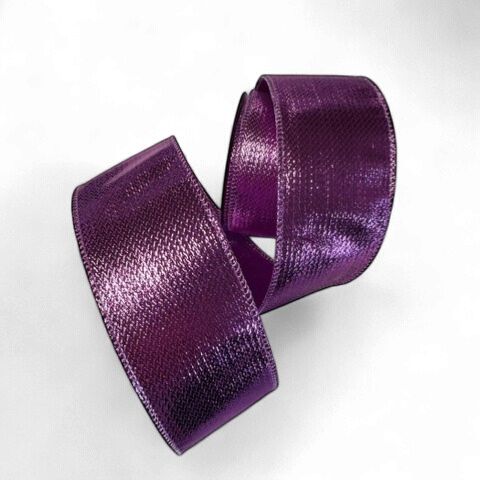 Shiny Pink Metallic 2.5" wide by 10 yards long with great quality adds shine and color